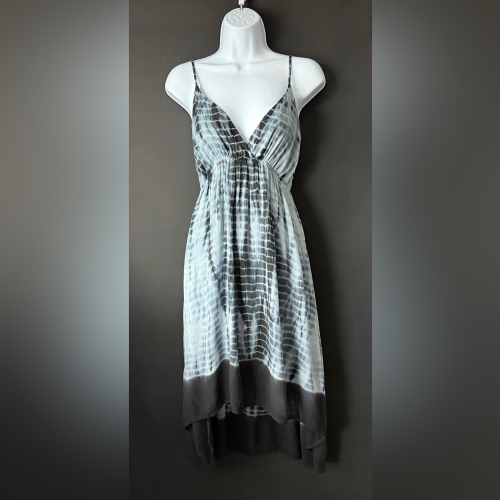 Wet Seal blue grey tie dye dress medium Y2K original